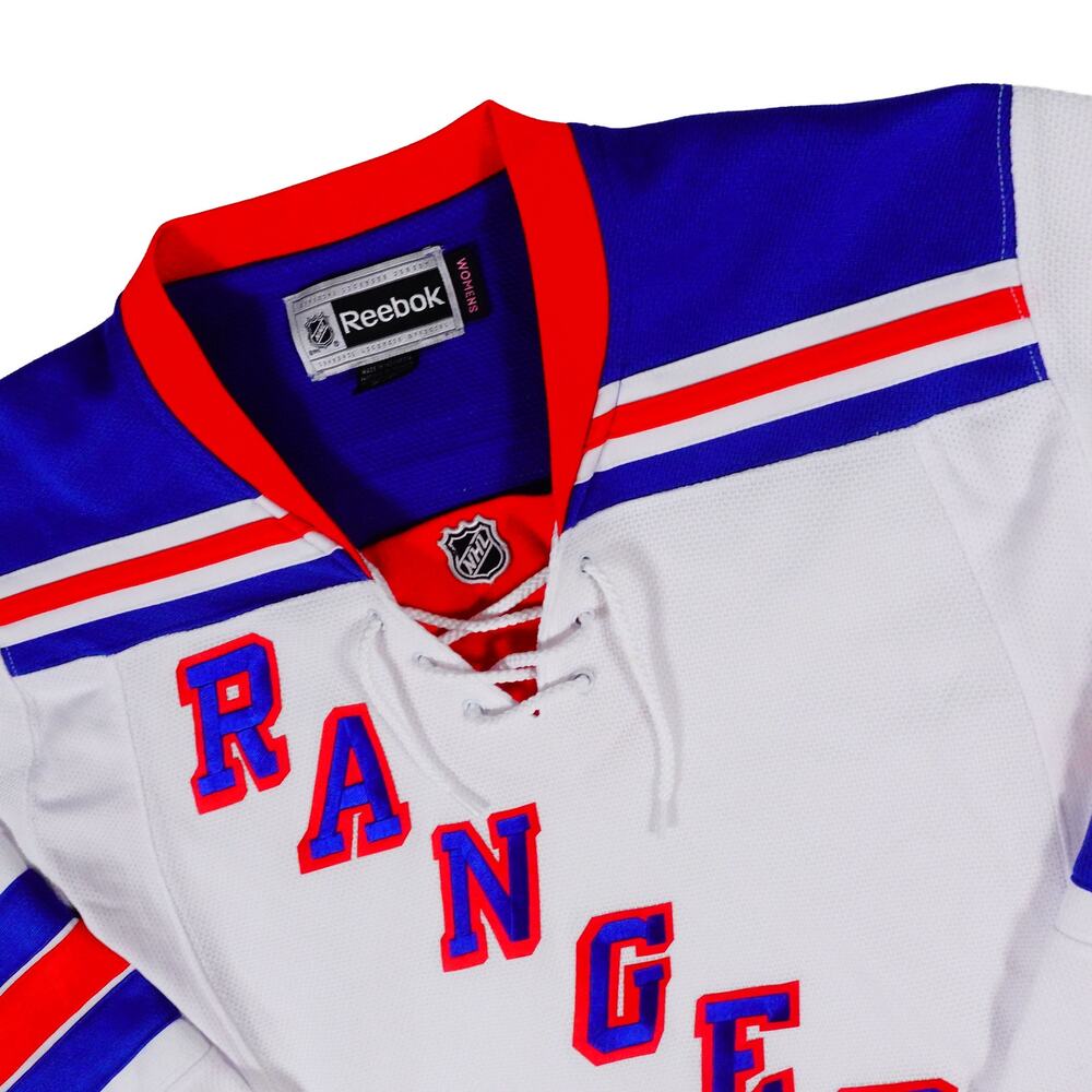 New York NY Rangers Reebok Jersey Away White Blank Womens Small